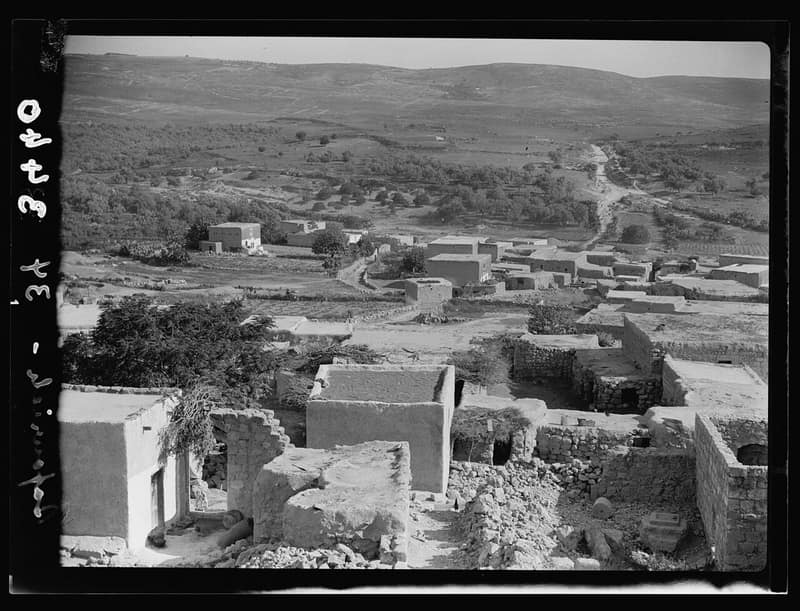Archival photograph of Saffuriyya
