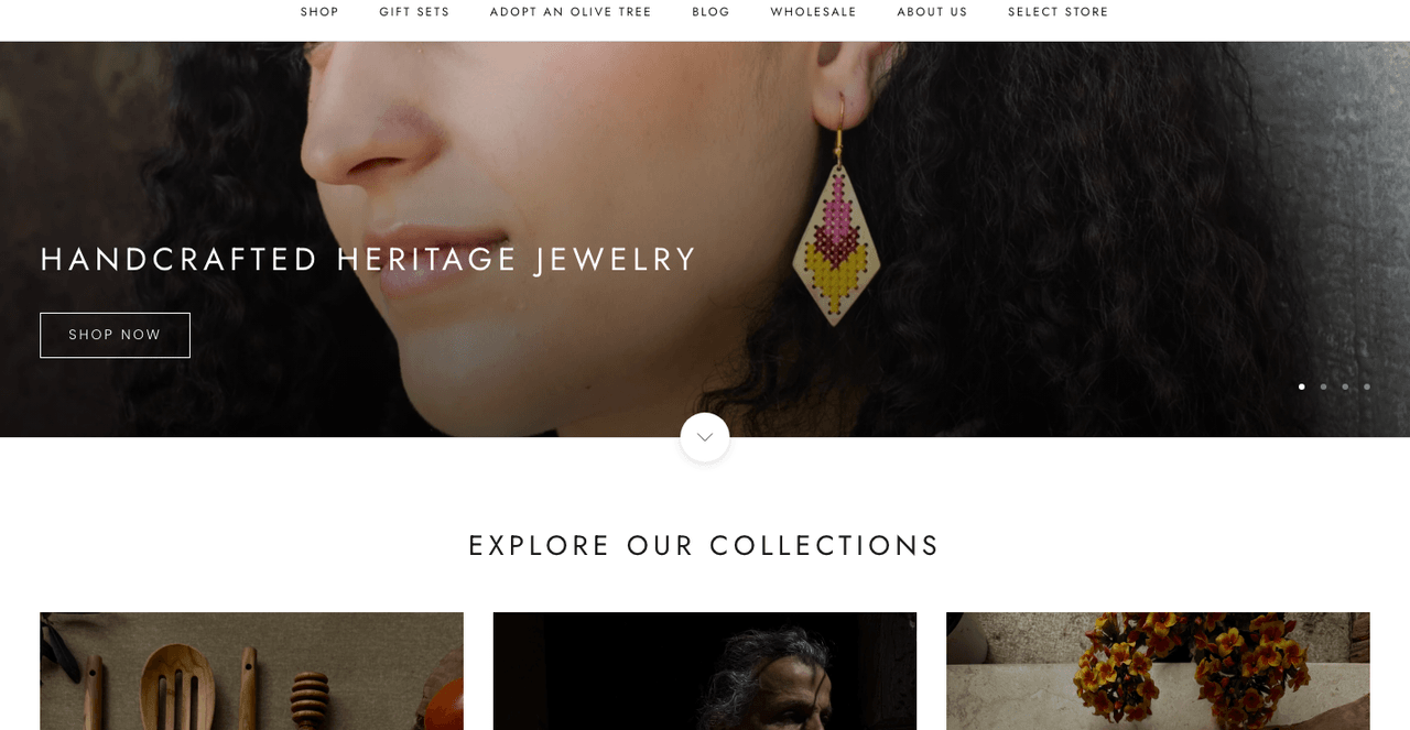 Handmade Palestine — storefront